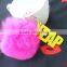 Factory design acrylic & plush key holder for gift
