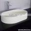 Acrylic solid surface bathroom wash basins and sinks , Stone Resin Wash Basin, wall hung wash basin