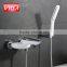 Chrome plate and white paint bath mixer