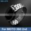 SIKAI Quick Release Stainless Steel Watch Band for MOTO 360 2nd and TICWATCH