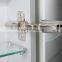 High quality led illuminated mirror cabinet for hotel with shaver socket