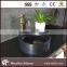 natural stone black round bathroom sinks for hotel/home