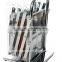 Portable adjustable collapsible folding literature shelf