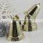 2016 Hot Sale Small decorative gold plastic christmas bells