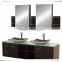 72 inch Modern Double Sink Bathroom Vanity in Espresso From LANO LN-T1510