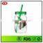 Promotional 540 ml acrylic single wall mason jars
