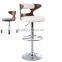 Wholesale modern swivel white PU Bar Stools on  Express/Cheap used bar chair in bar furniture for sale