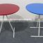 New Arrival Small three legs wood round table