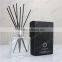 luxury matte black customer design perfume box with logo printed