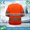 fluorescent hi vis polar fleece reflector safety sweatshirts without hood