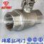 DIN M3 thread Stainless steel Fast speed floating 2pc ball valve
