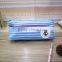 Clear Customizable Cool Streak Canvas Two Zipper Unbranded Pencil Case With Compartments for School