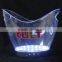 Wholesale plastic led lighted belvedere ice bucket