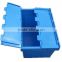 Nestable Theftproof Plastic Logistic Storage Box with Lid for Warehouse
