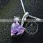925 sterling silver lover's heart amthyest necklace fashion women necklace jewelry supplies 6360477