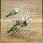6 wine bottles acrylic liquor display shelves