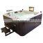 Acrylic material wooden ladder massage whirlpool large outdoor spa pool