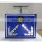 Road safety aluminum led flashing sign board solar powered traffic sign