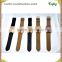 Wood case genuine leather bands newest style wood watch with real cow leather bands , wooden leather wrist watch