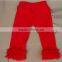 Wholesale Cheap Price Baby Summer Cotton Girls Pants Boutique Double Ruffle Pants Childrens Halloween Pants Lovely Baby Pants