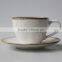 Color Glazed Coffee Tea Cups and Saucers Sets Stoneware Ceramic Porcelain Material