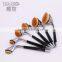 9pcs New High quality silver face brushes makeup set