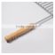 2016 Industrial Wholesale Cheap Mental BBQ Grilling Grid Baskets with Double Wooden Handle