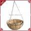 S&D Eco-friendly Antique hot sale ceramic home decor artificial flower hanging baskets