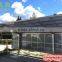 Easy installation garden sun shade aluminum single slope carport