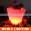 led outdoor small plastic flower pots