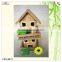 miniature decoration doll shape fence wooden bird house