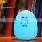 silicone cover children flexible egg shaped mood led egg light