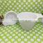 Stocked Popular White Ceramic Bowl ceramic dished with single Handles