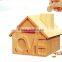 love house wooden money saving box
