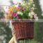 wholesale handmade wicker bicycle accessories bike basket dog carrier