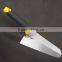 high carbon steel bricklayer trowel with rubber handle for decorative concrete tools