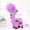 Hot sale stuffed plush animal toy giraffe baby pacifier
