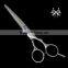 Hair dressing scissor made of Damascus steel