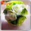 Artificial silk fabric COLORFUL rose flower balls for wedding customized artificial rose flower balls for sale