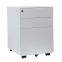 Filing steel mobile cabinet with 3 drawers, fold key, Size:490x380x500mm, environmal powder coating