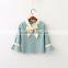 Fashion autumn pullover girls sweater with flare sleeve