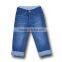 girls washed jeans kids lastest design jeans pants elastic waist jeans