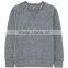 Plain Heather Color Crew Neck Pullover Sweatshirt