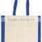 Full Color Print Tote Bag With Side Accents - made from 6 oz. basic cotton, measures 16"H x 15"W x 3"D and comes with your logo.
