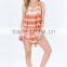 Perfect tie dye grid-patterned latest beach dress designs