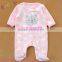 Boutique qualtity baby girl L/S 220g polar fleece romper