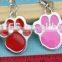 Personalized Engraved Designers Paw Shape Pet ID Tag Dog Tag Cat Tag