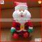 2015 new design cute plush Christmas toys santa claus with hammer with hammer