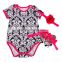 floral romper baby 3pcs set newborn clothes M7040603