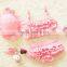 1-10 years old lovely baby girls two piece swimsuit